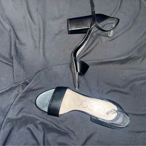 Sugar Black Strappy Heels